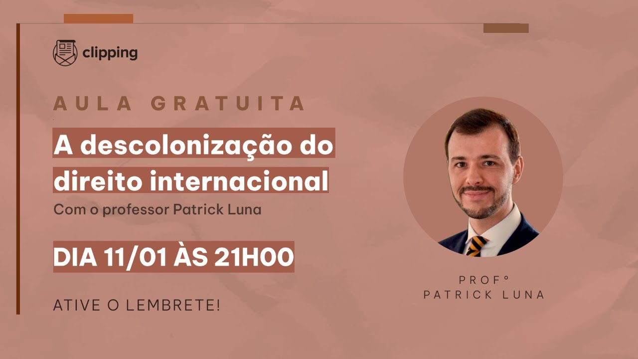 A descolonização do Direito Internacional | Aula Gratuita Aprofundamento CACD 2023