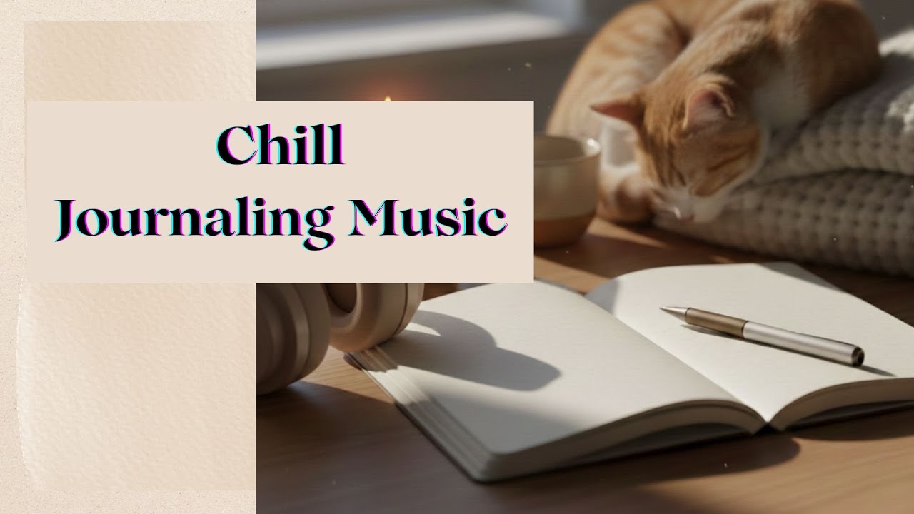 Quiet Company- Journaling Music for Focus LoFi Chill hop Instrumentals with a Relaxed Cat