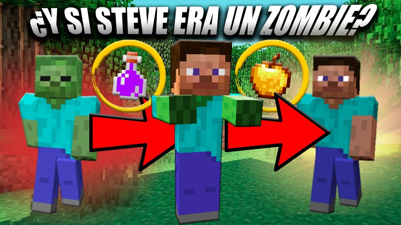 ¿Y si Steve era un Zombie? [ POR ESO LA CARNE DE ZOMBIE DA HAMBRE ]
