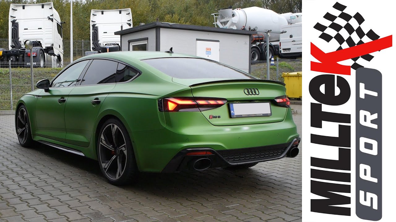 Audi RS5 Sportback F5 | Wydech Milltek Sport GPF-back Non-resonated Race exhaust | Wydechowe.pl
