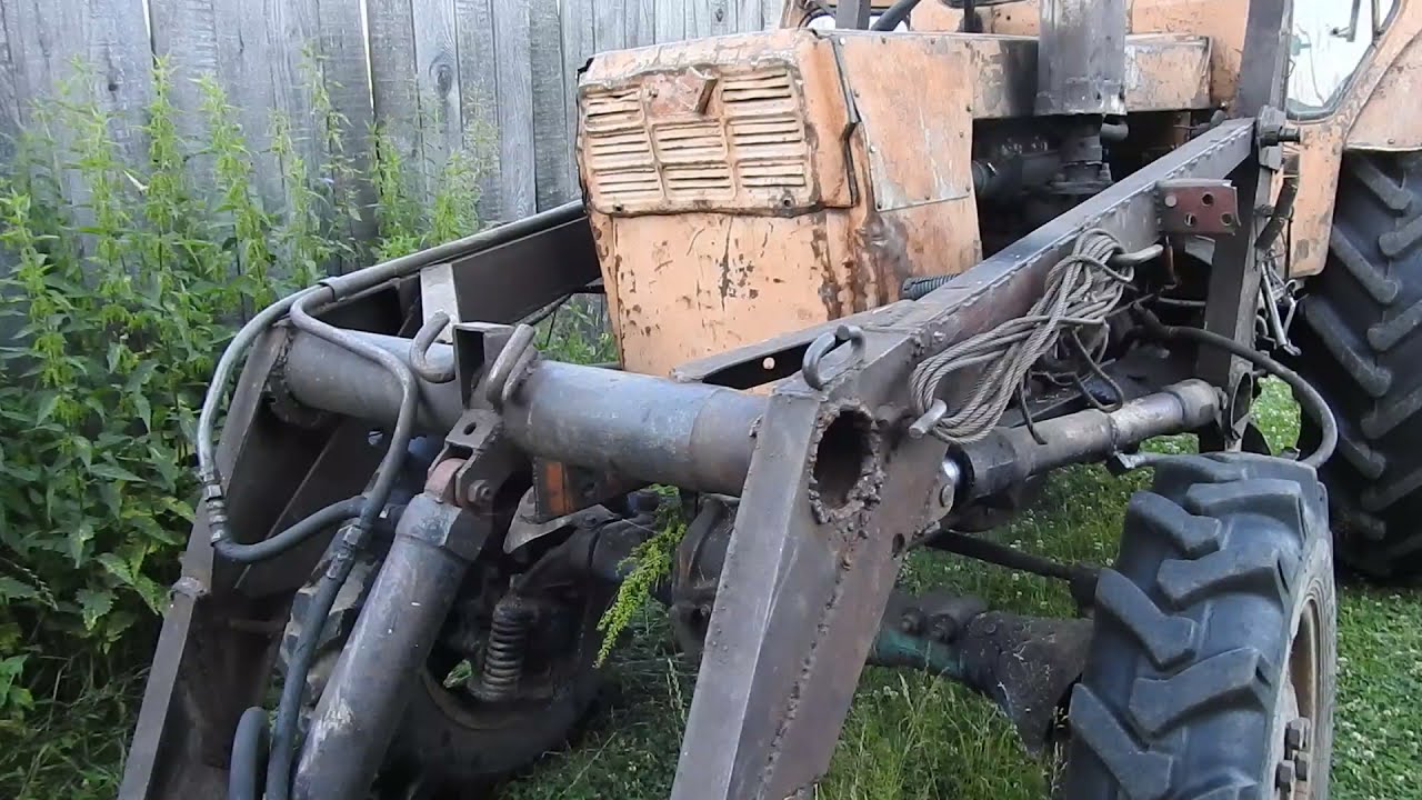 НА ТРАКТОРЕ САМОДЕЛЬНЫЙ КУН