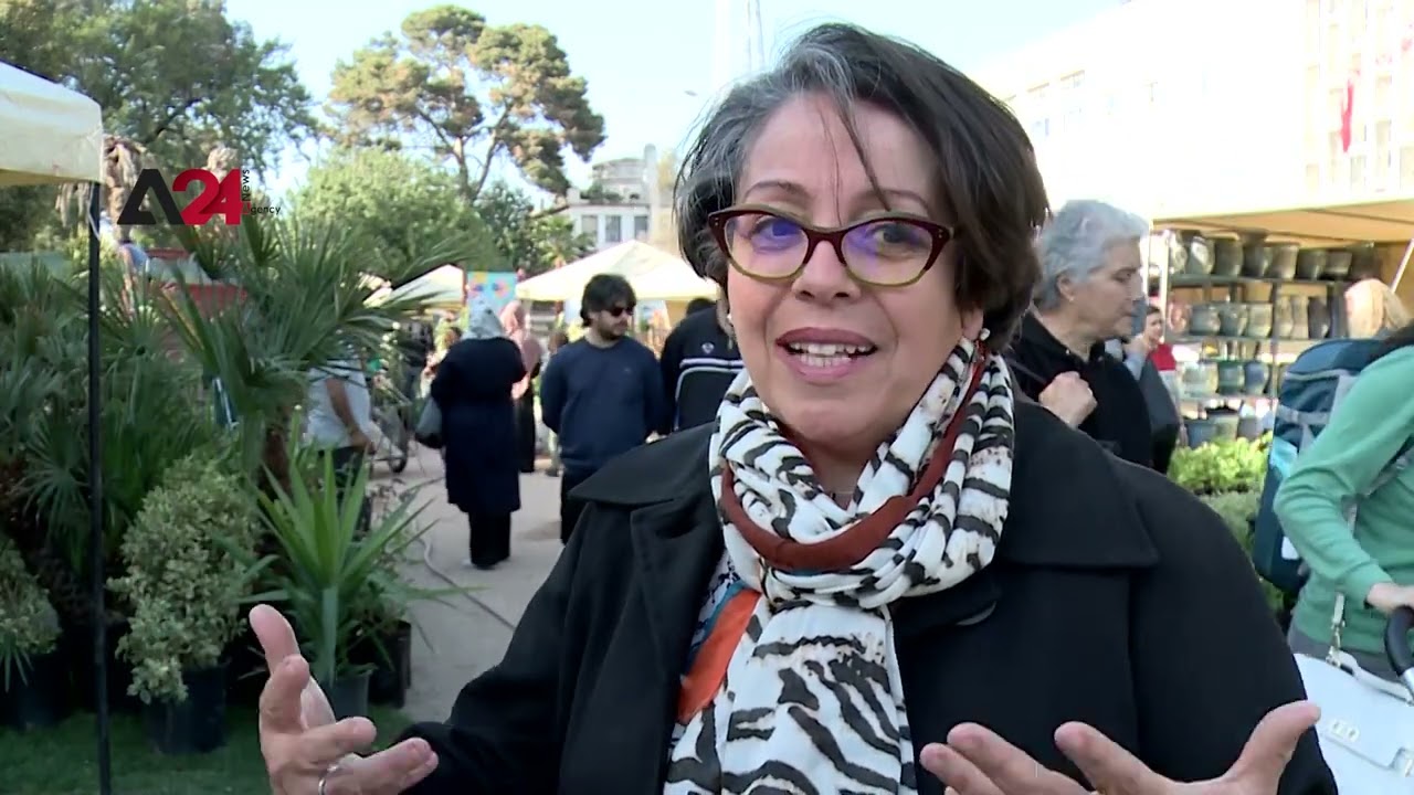 تونس- حديقة البلفدير وسط العاصمة التونسية تحتضن معرض الزهور السنوي