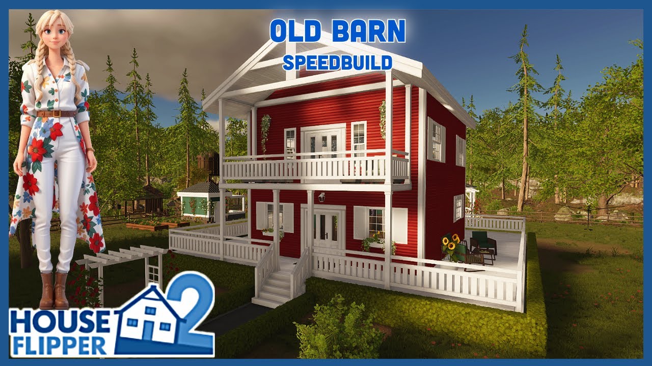 Old Barn, Full Build and Tour, Speedbuild, House Flipper 2