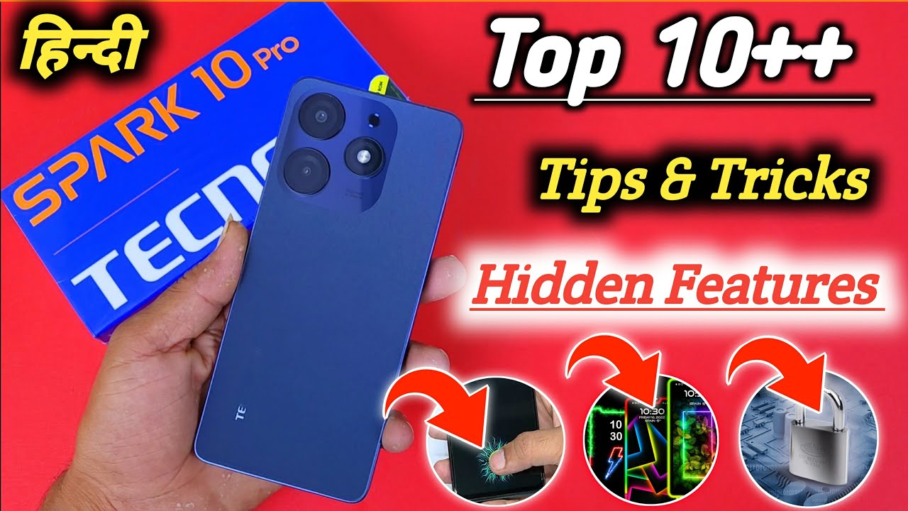 Tecno spark 10 pro Tips And Tricks | Top 10++ Hidden Features | Tecno spark 10 pro