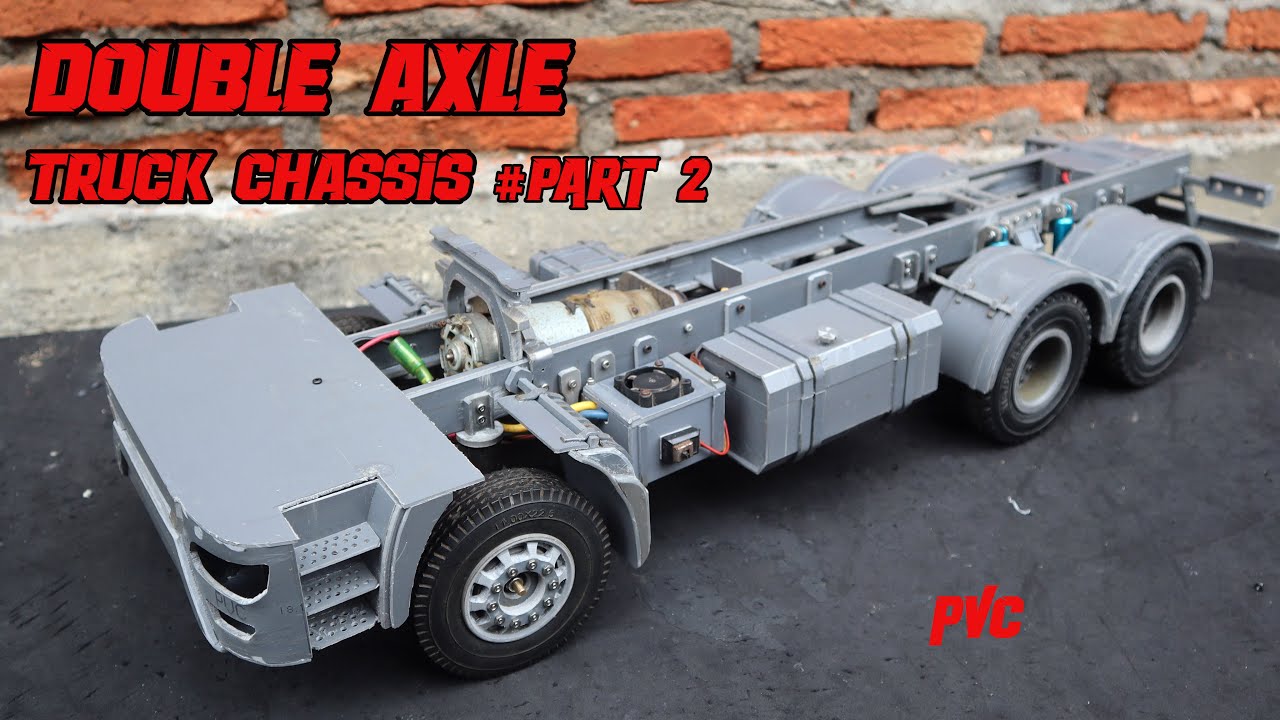 Hand Made RC Hino Truck chassis from PVC | RC Hino 500 from PVC.