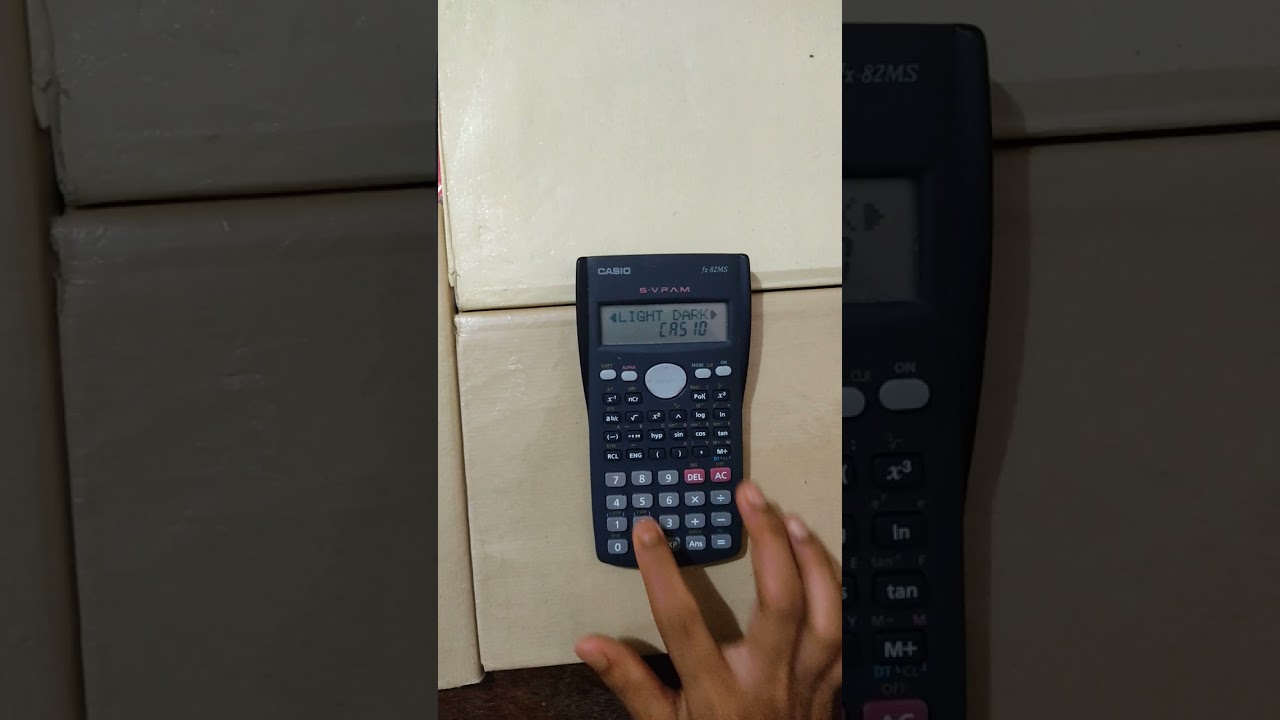 casio calculator                           Brightness setting system