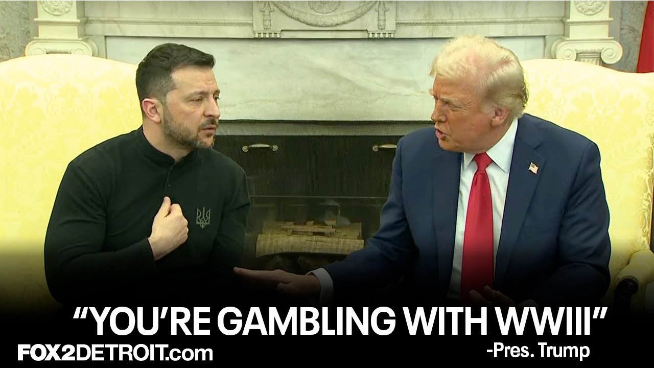 President Trump to President Zelenskyy: 'You don't have the cards'