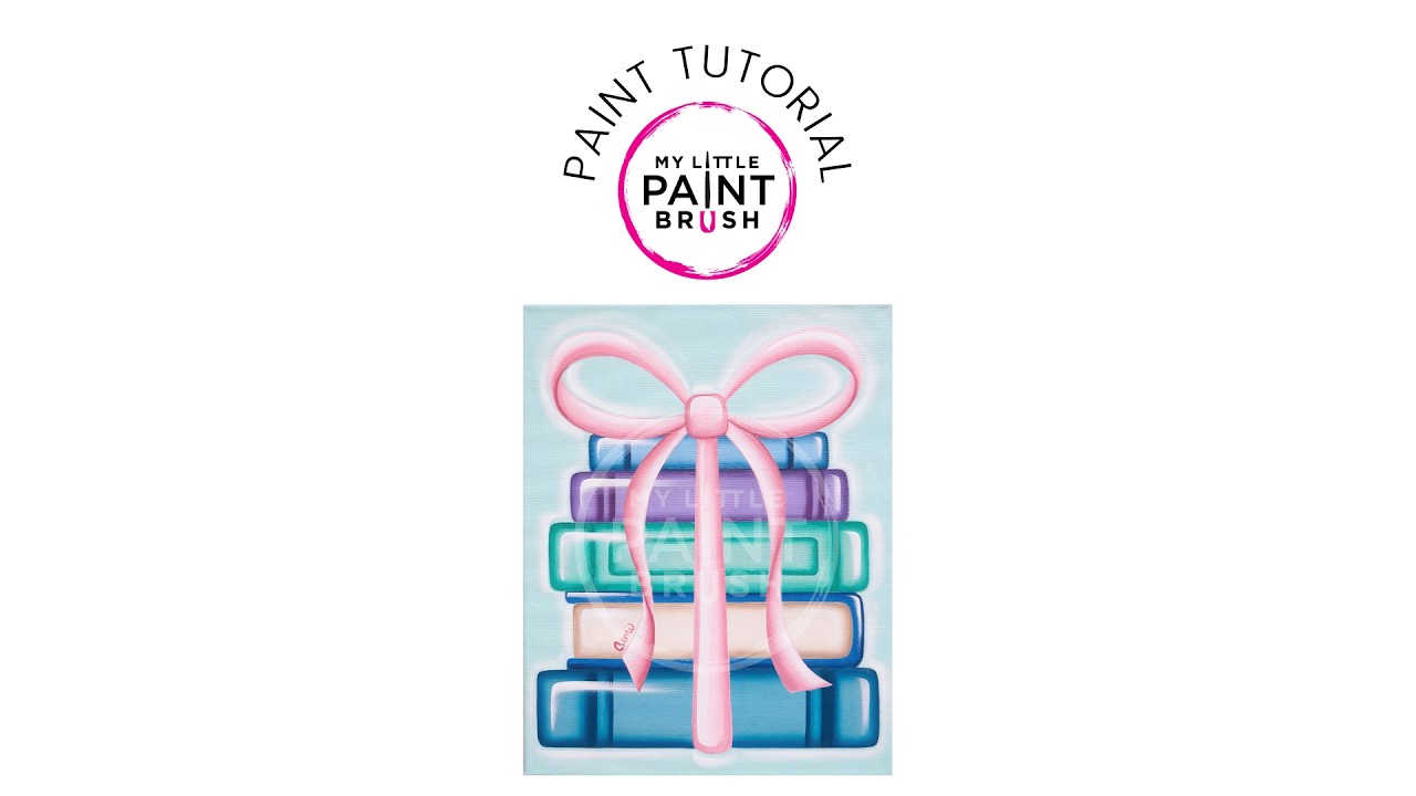 How to Paint Books | Acrylic Paint Tutorial for Beginners | Learn to Paint Ribbon | All Ages