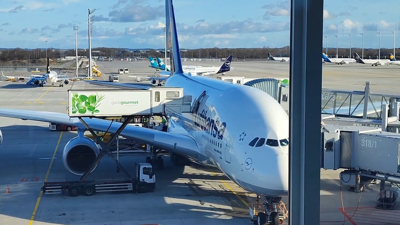 [4k] Crónica de vuelo Airbus A380 Los Angeles - Munich | Lufthansa + Spotting LAX