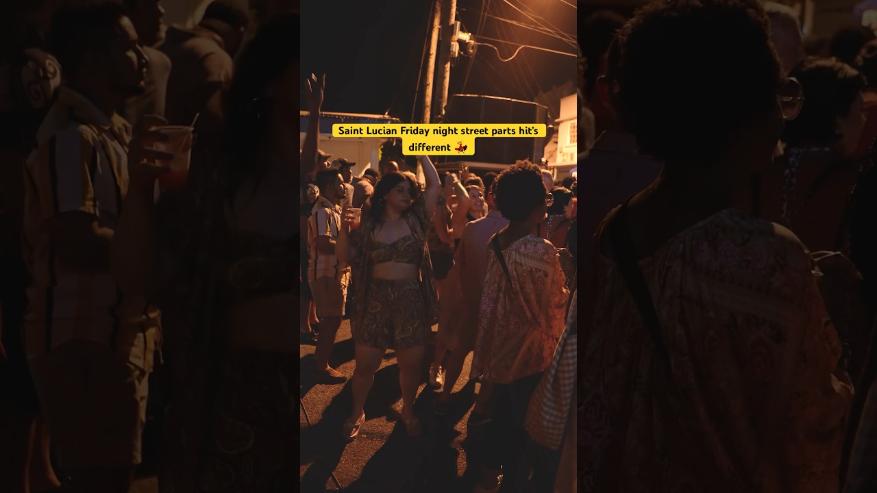 📍”Gros Islet Friday night Street party” in Saint Lucia🇱🇨 