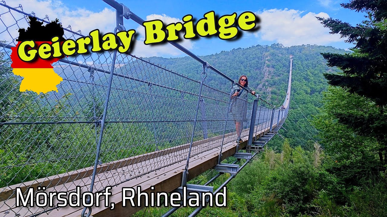 Geierlay Suspension Bridge | One of the LONGEST Suspension Bridges in Germany | Hängeseilbrücke