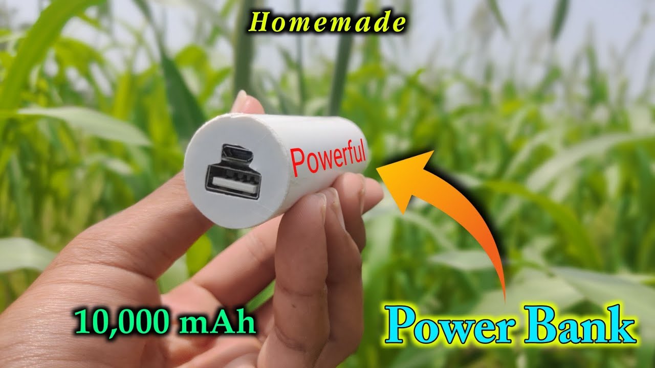 How to Make Mini Power Bank Using Lithium ion Battery At Home || 10,000 mAh Power Bank