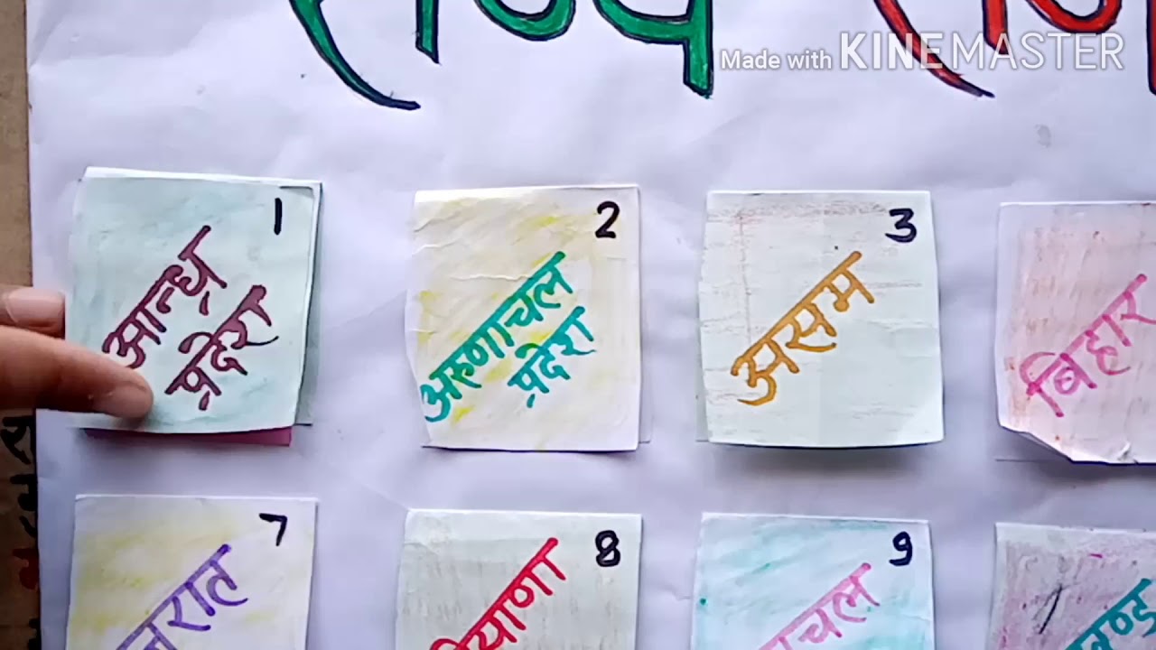 Easy  geography tlm राज्य तथा राजधानी
