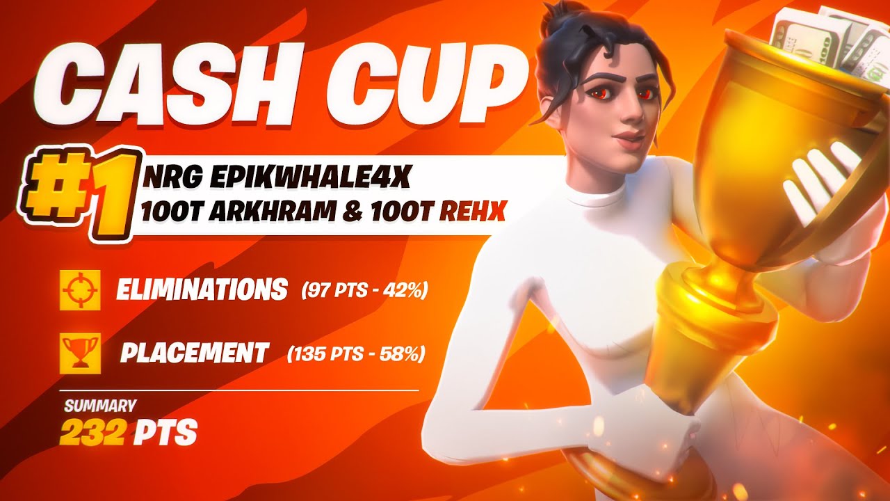 1ST PLACE In Trio Cash Cup w/ Arkhram & Rehx 💸 (Fortnite Trio Cash Cup Highlights) | NRG EpikWhale