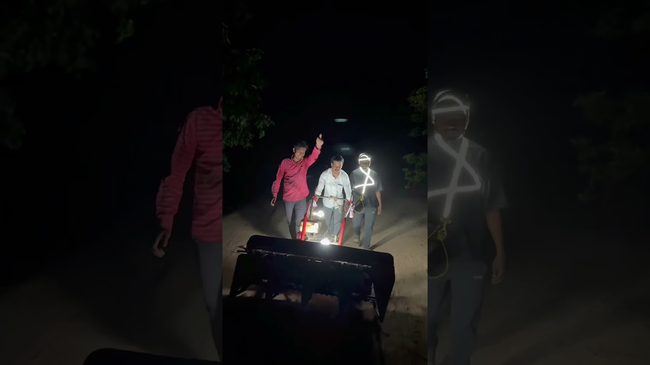 Night dhan katne aa gaye #dhan #khet #night #funny #comedy #viral #desi #machine #bhau #kala #dhup