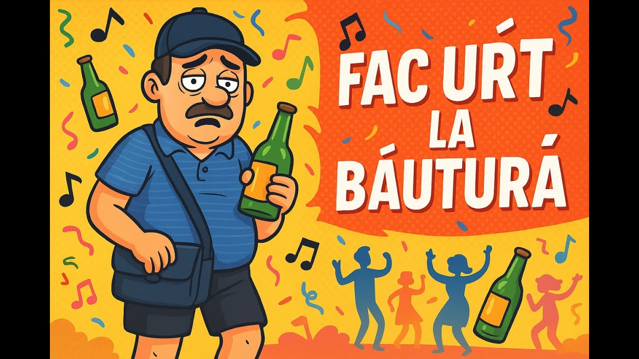 FAC UR&Acirc;T LA BĂUTURĂ 🍻 | Melodie funny rom&acirc;nească | Muzica IA
