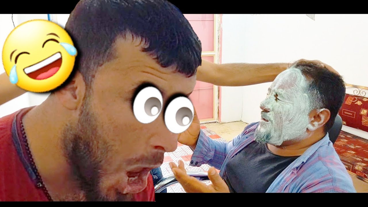 (تحشيش عراقي)  من سوي روحك حلاق وتخرب كلشي  ( اهل الجنوب )