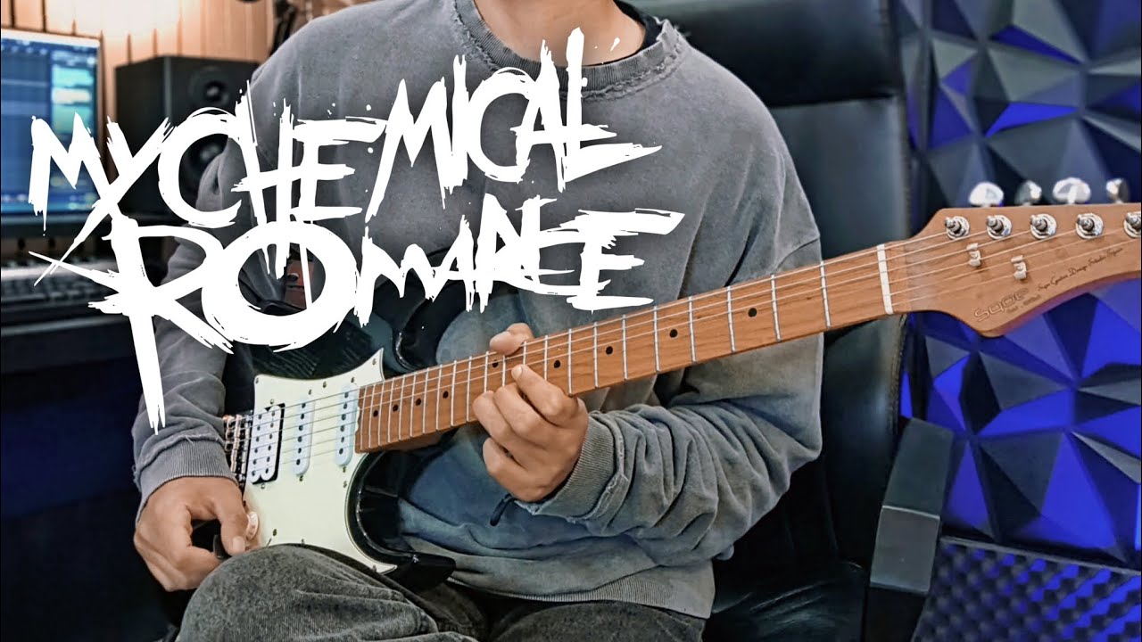 MY CHEMICAL ROMANCE - I'M NOT OKAY 2024 (Instrumental Cover) HQ Audio | All Guitar Part + Lyrics