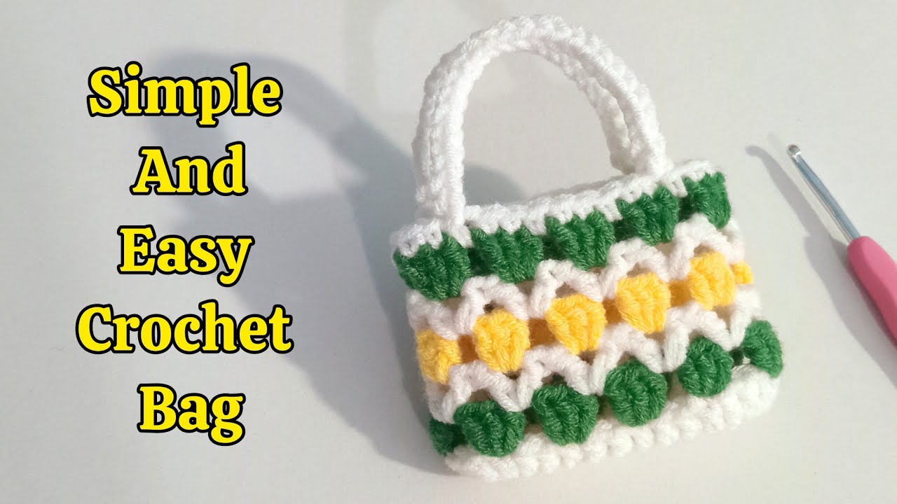 Simple & Easy Crochet Bag Tutorial for Beginners | Beautiful & Trendy Bag #crochet #handmade