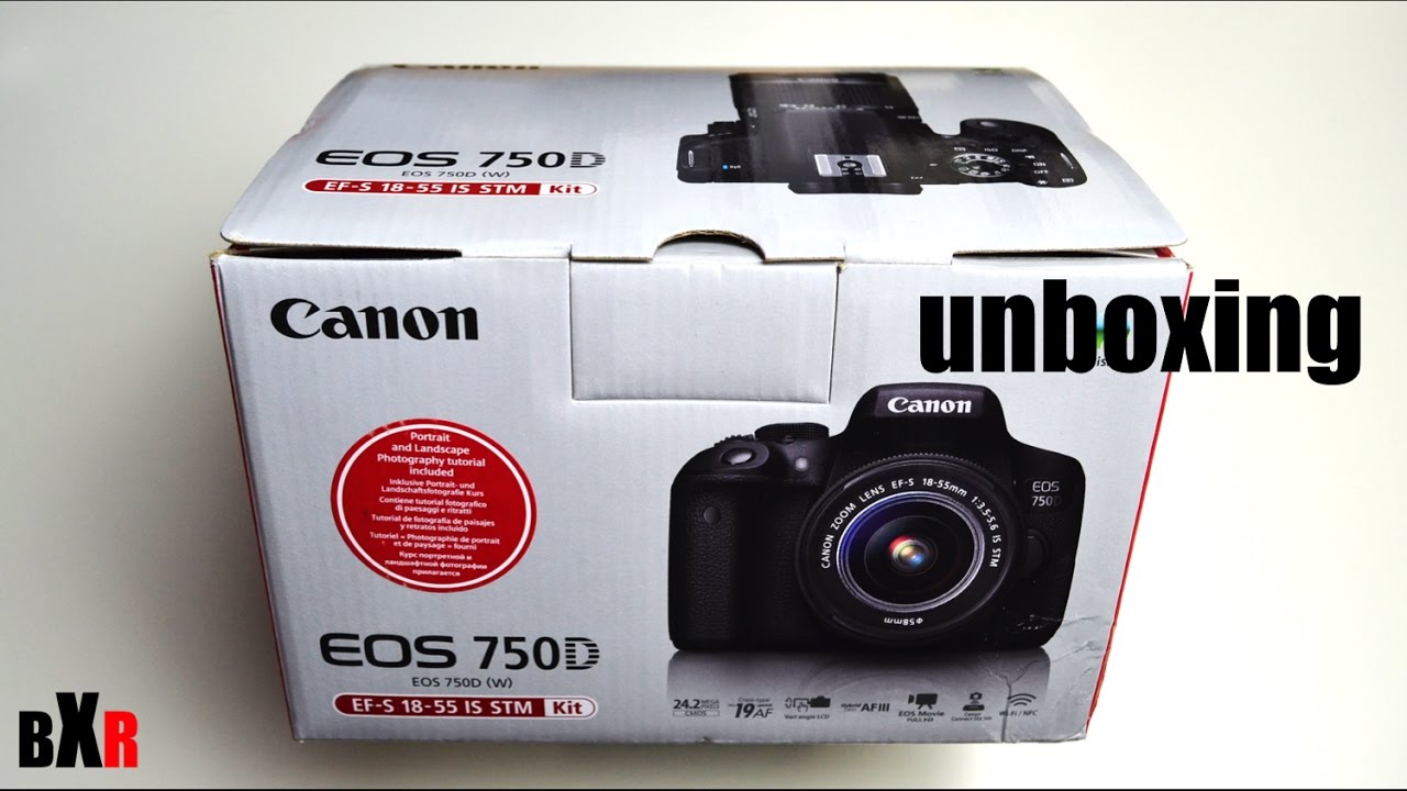 Canon EOS 750D SLR Kit (mit 18-55 mm STM Objektiv) unboxing & Erster Blick | deutsch
