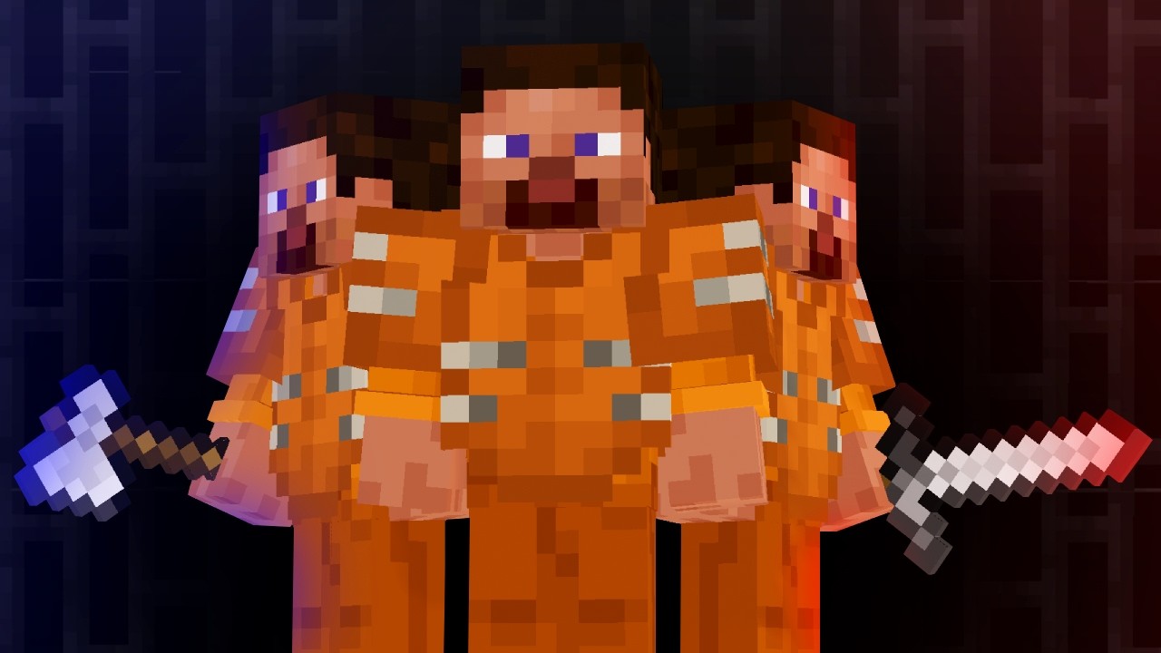 100 игроков: Копы и грабители в Minecraft