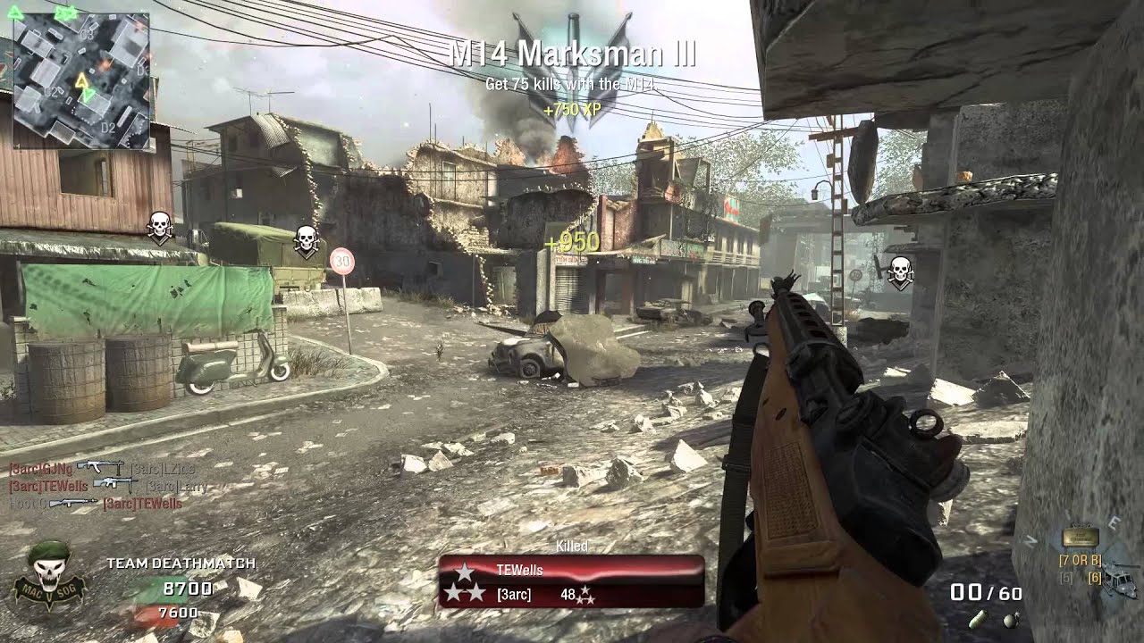 Call of Duty  Black Ops mod fulllauto M16 M14 FN FAL