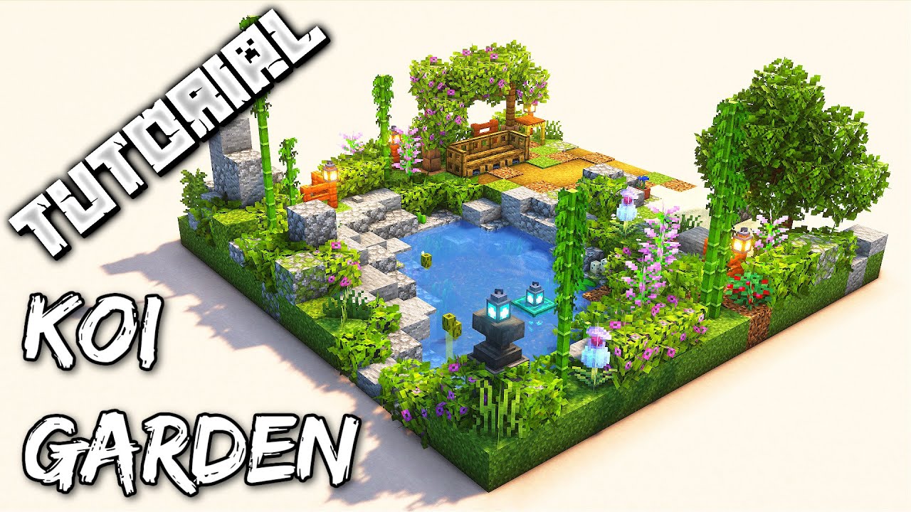 How To Build A Koi Garden | Minecraft Tutorial