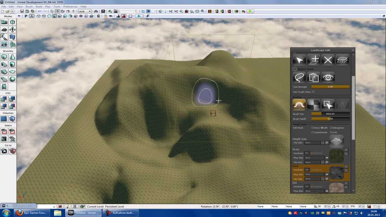 UDK Tutorial: Landscape Editor + Texture Painting