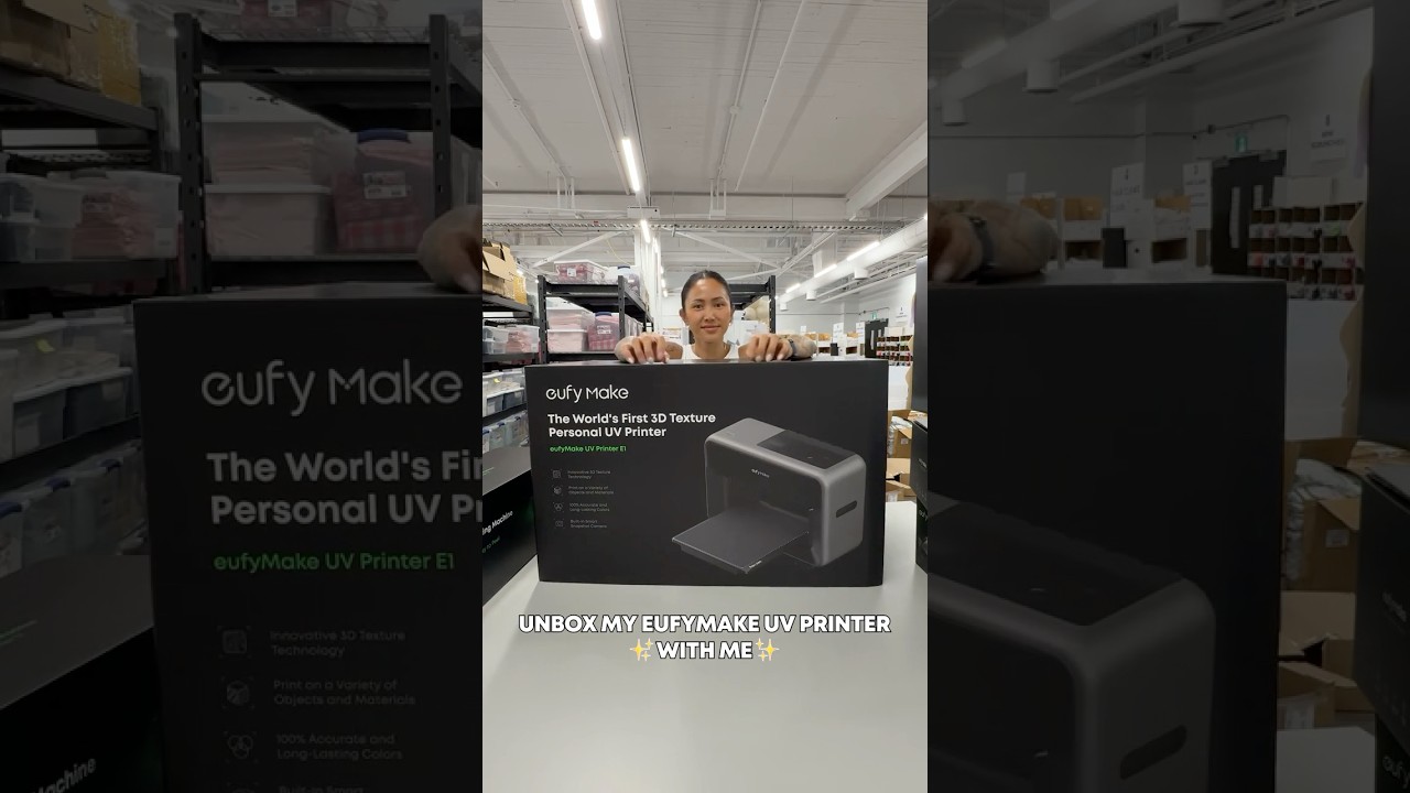 ASMR Unbox & Print on EufyMake UV Printer!  #eufyMake #UVPrinter #asmrunboxing #asmrvideo