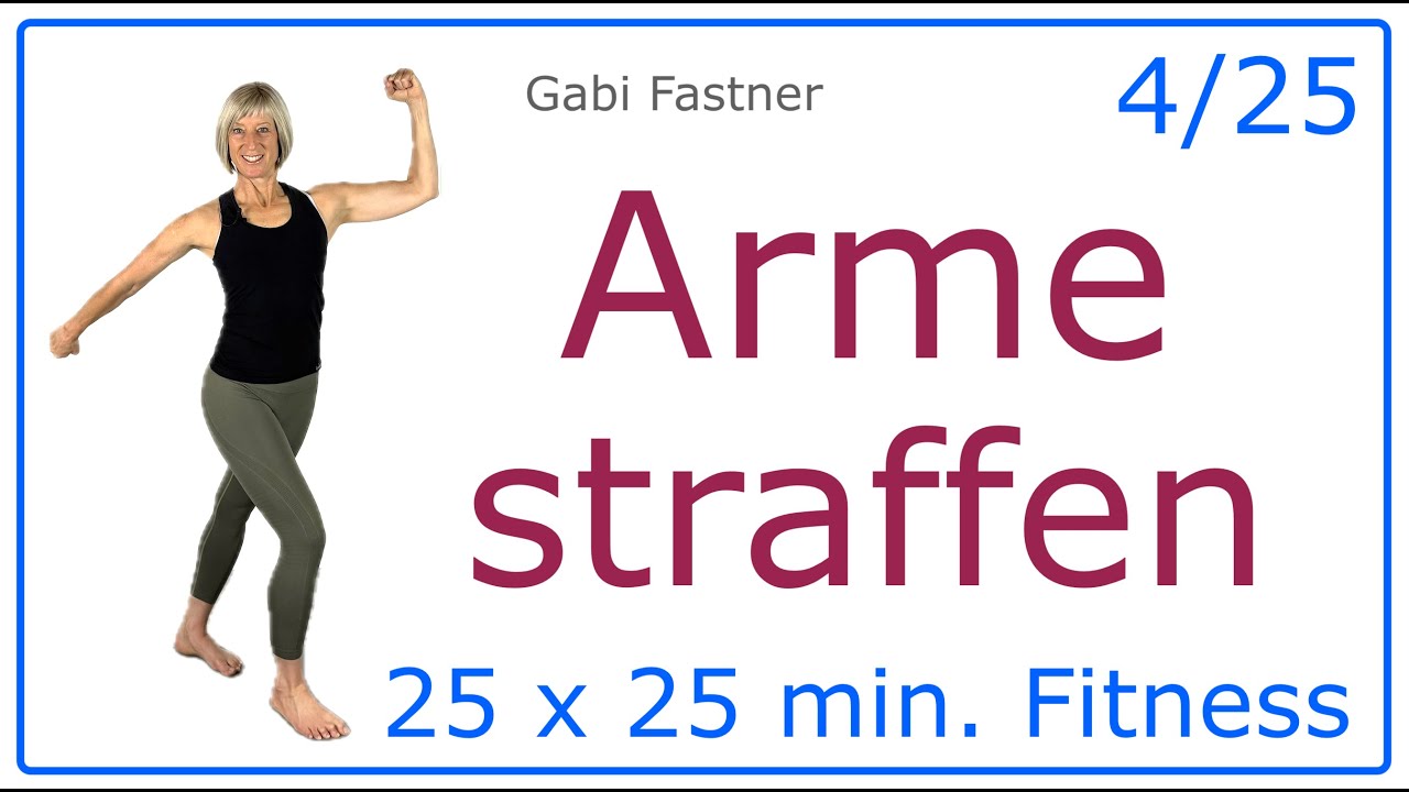 4/25 🍓 25 min. Arme straffen | Schultern, Bizeps und Trizeps in Form, gegen Winkearme, ohne Ger&auml;te