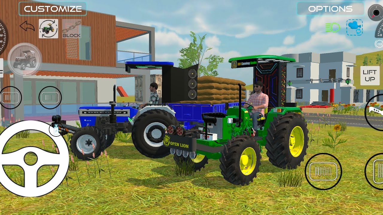 tractor gaming double anaaj bori 🚜#tractor #viral #video #trending #gaming 