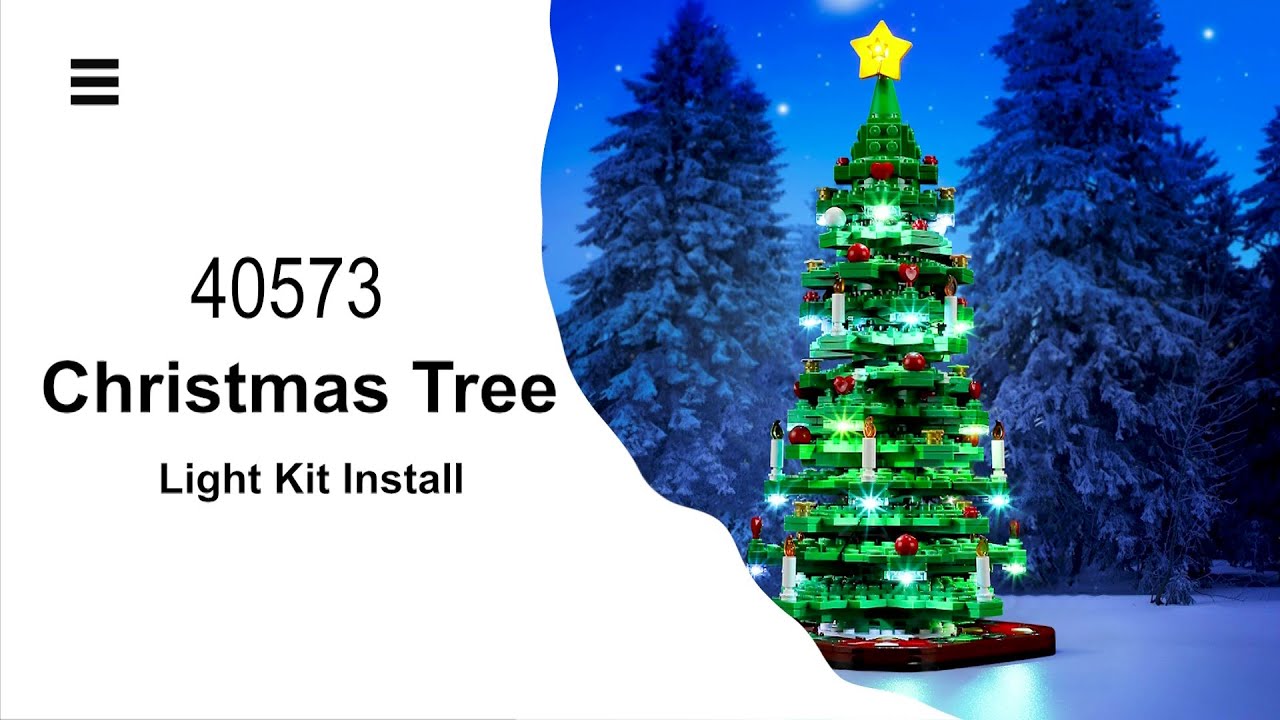 Install Lightailing Light Kit For Lego Christmas Tree 40573