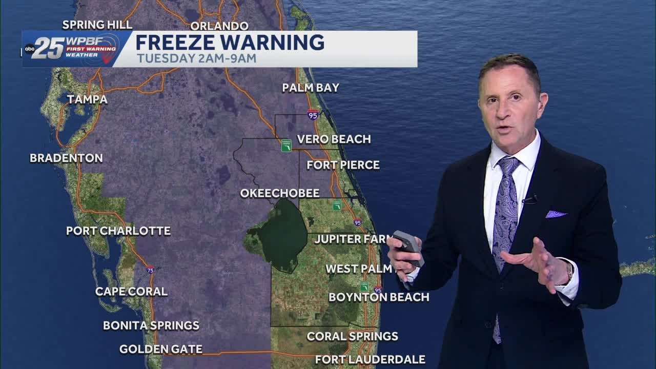 Red flag and freeze warnings issued for South Florida