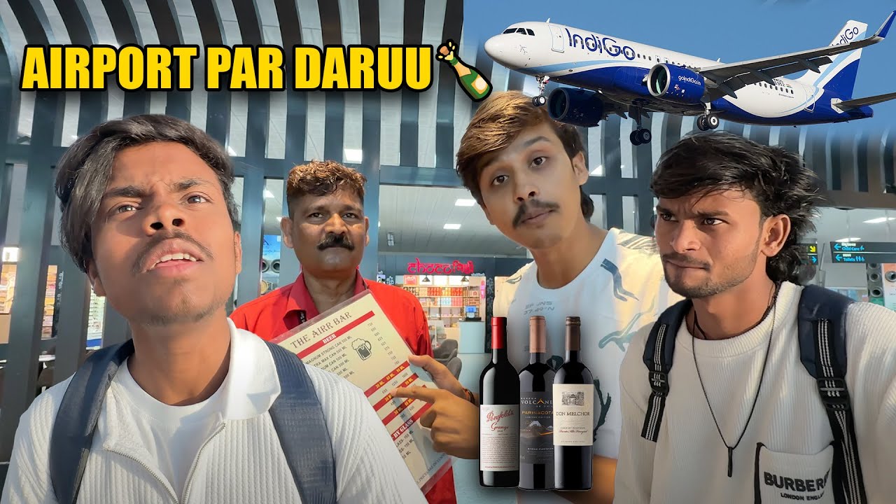 आज पहली बार फ्लाइट में बैठे देखो क्या हुआ ✈️ 😩 - Airport पर इतनी महंगी दारू 😵🍷 - Varanasi to Delhi