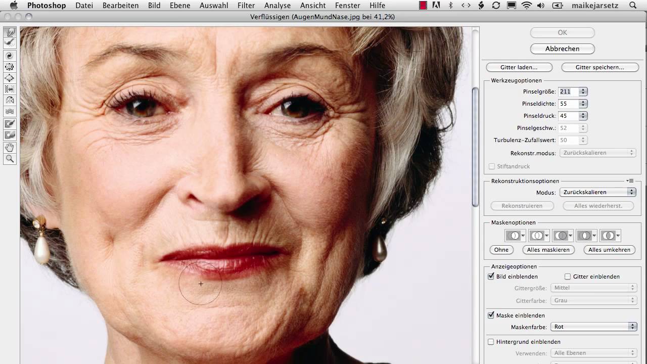 Mundform verändern - Das Photoshop-Training: Porträtretusche