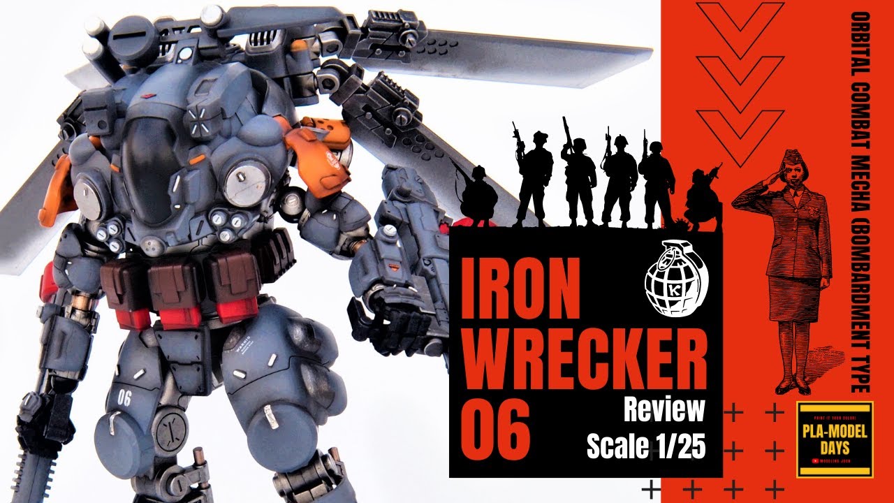 【Iron Wrecker 06】謎のメカ物フィギュア「アイアンレッカー06」を各部ギミック 塗装など徹底レビュー！デカくてゴチャゴチャして最高だ！【JOYTOY 暗源 Dark Source】