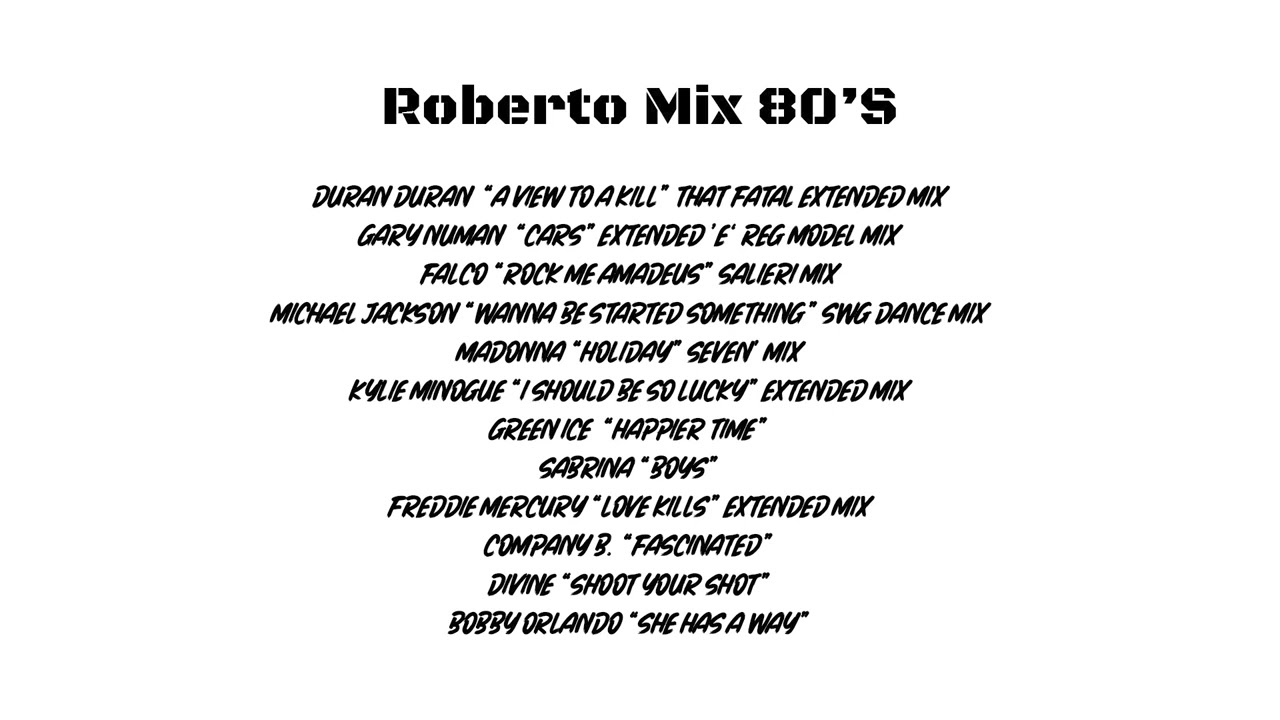 ROBERTO MIX 80's