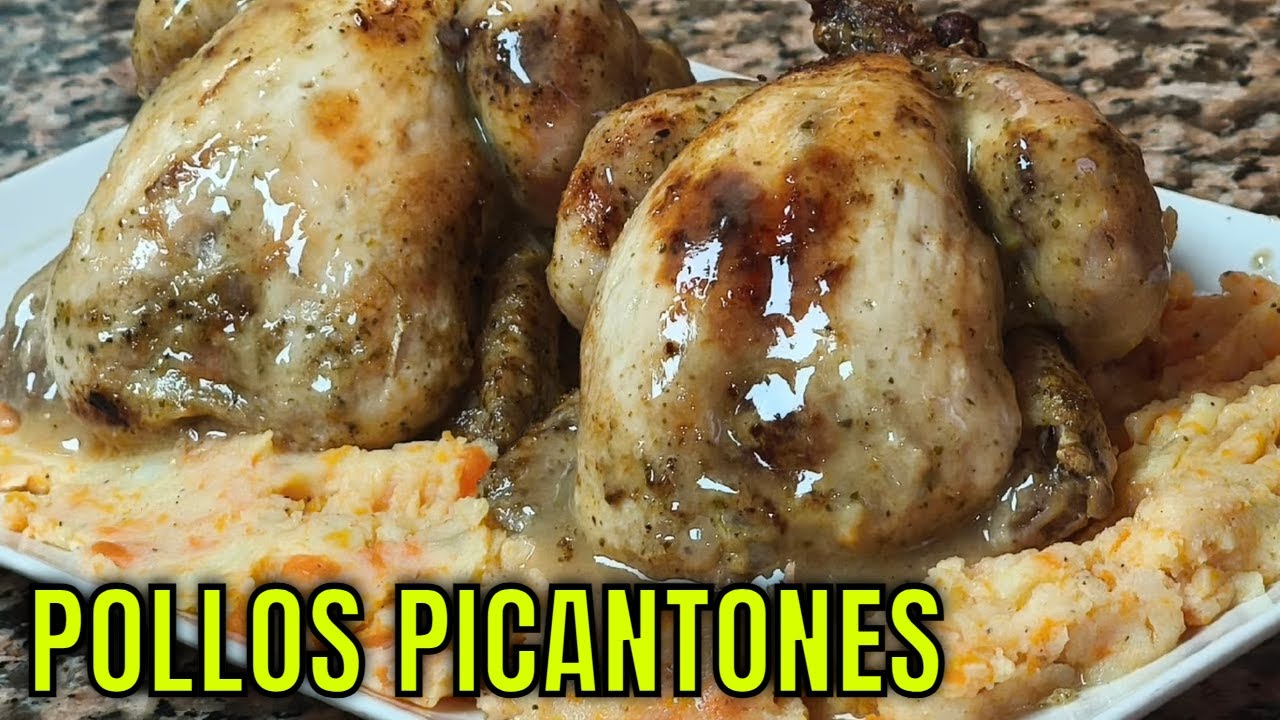 POLLOS PICANTONES AL HORNO (POLLO TOMATEROS)