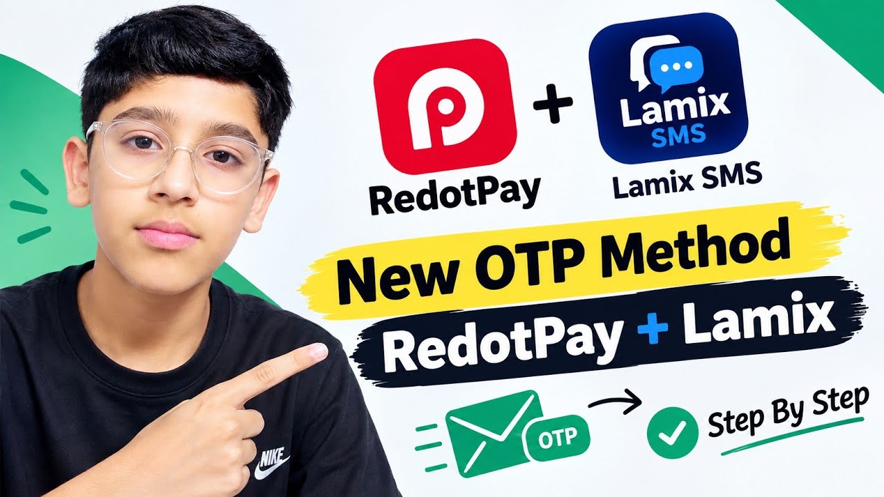 RedotPay + Lamix SMS 🔥 | New OTP Work Method | Complete Guide