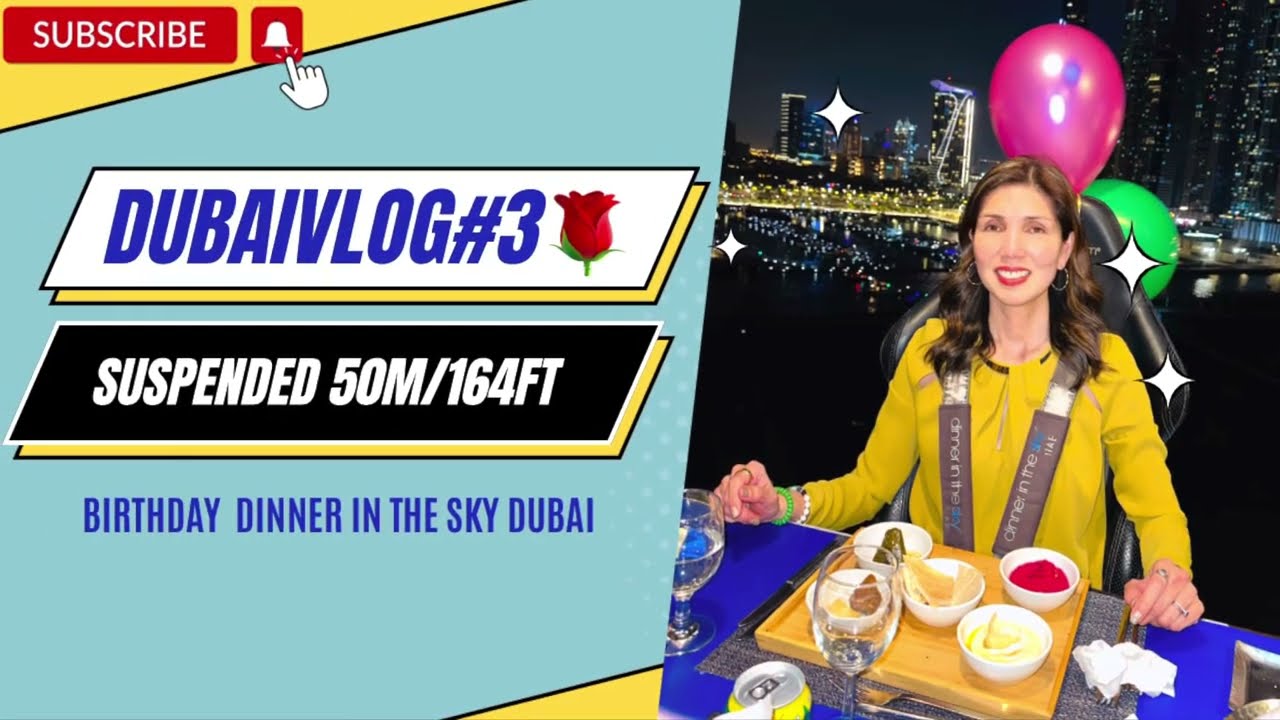 DINNER IN THE SKY #DubaiVlog #DinnerInTheSky #Travel