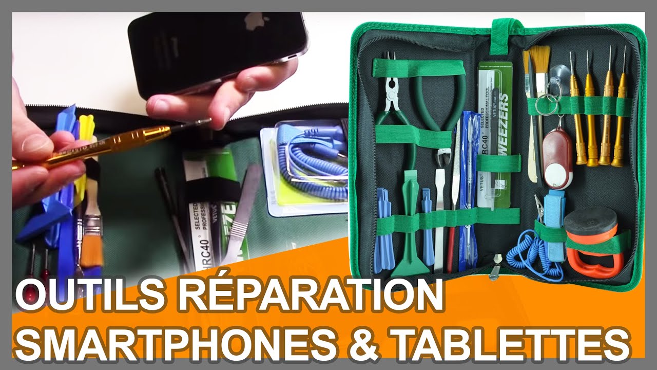 Valise outils 20 pièces - Réparation Smartphone / Tablette / Ordinateur