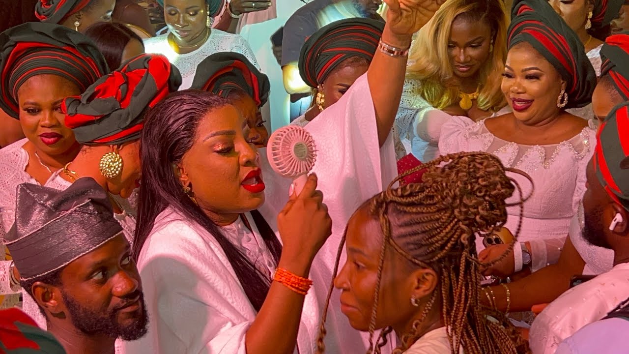 SOTAYO GAGA ON THE DANCE FLOOR AT HER BIRTHDAY & CHILD’S NAMING CEREMONY IN LAGOS
