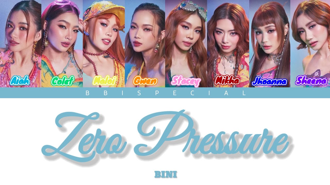 BINI - ZERO PRESSURE (COLOR CODED LYRICS)