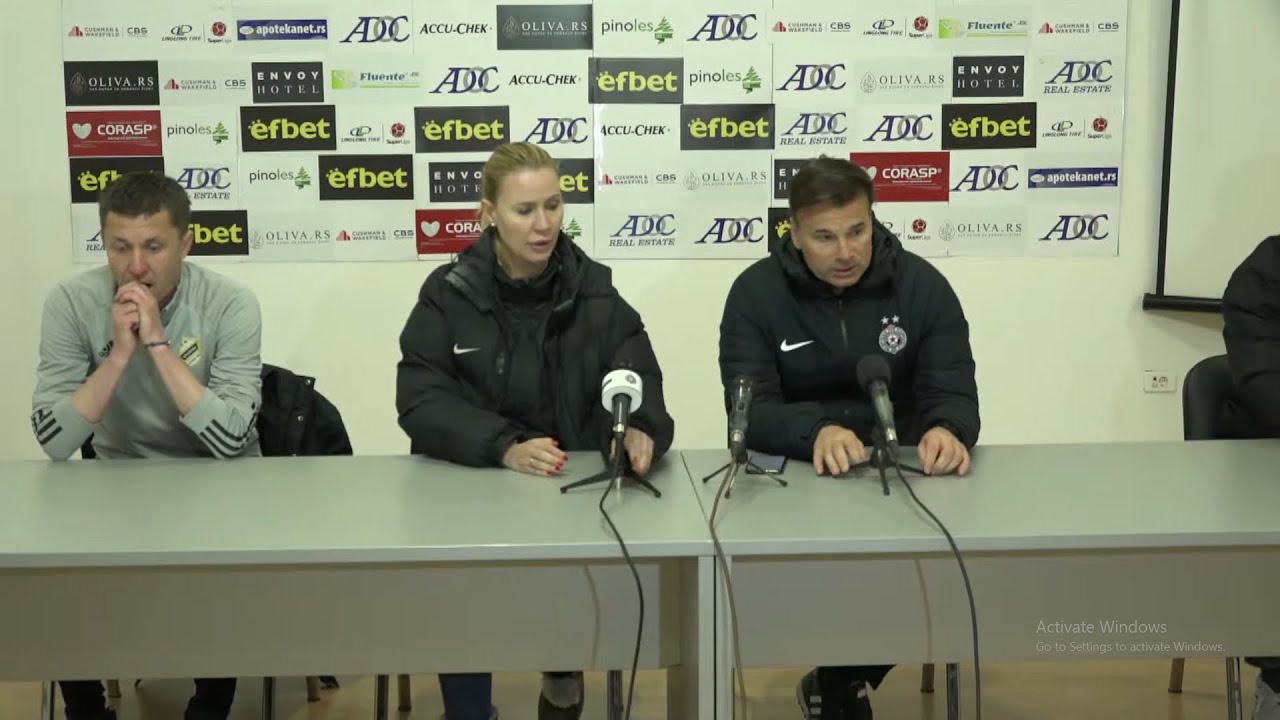 Konferencija za medije  posle utakmice 30. kola Linglong Tire SLS FK Čukarički - FK Partizan