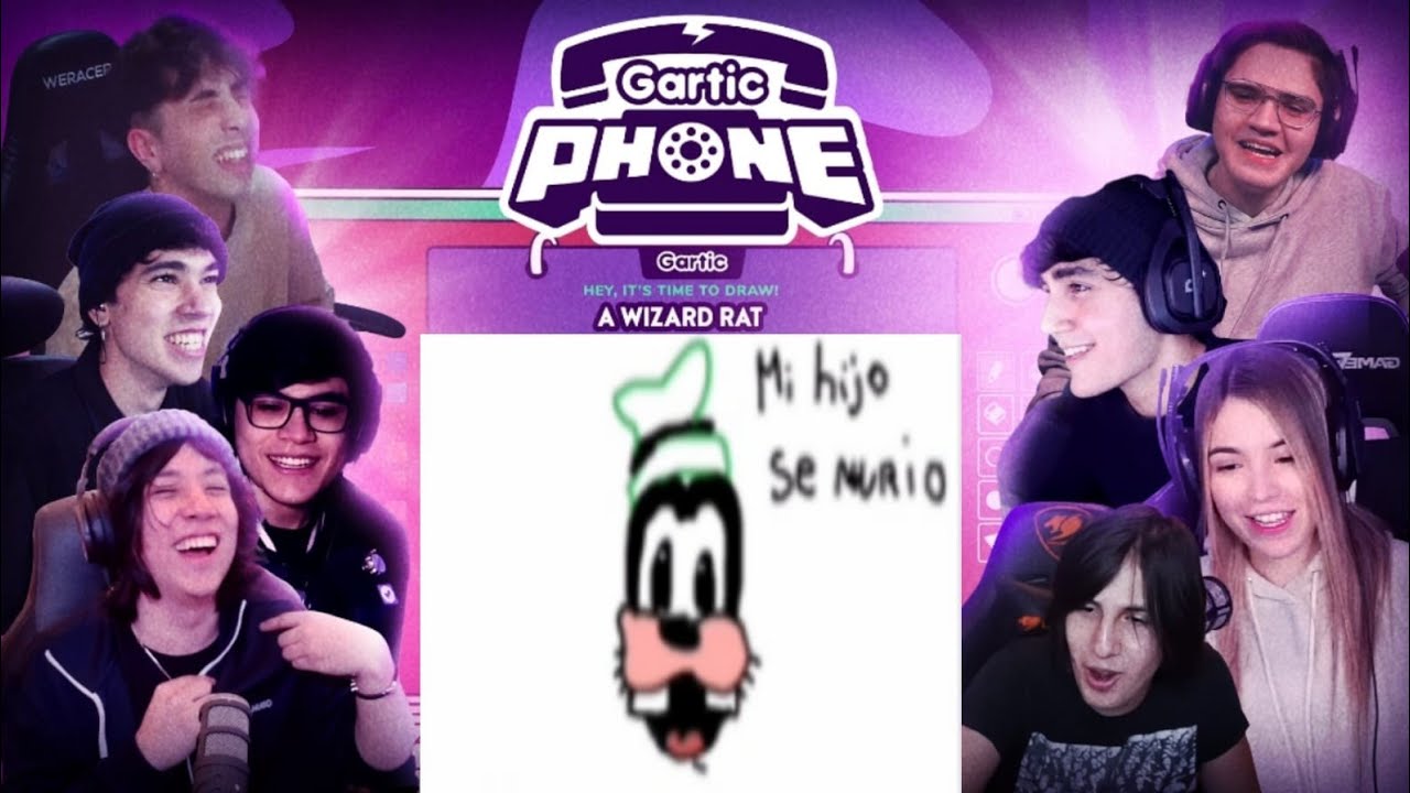 ULTIMO GARTIC PHONE, MISSA,quackity, SPREEN, carre, Mariana, rivers, ari, Aldo,roier