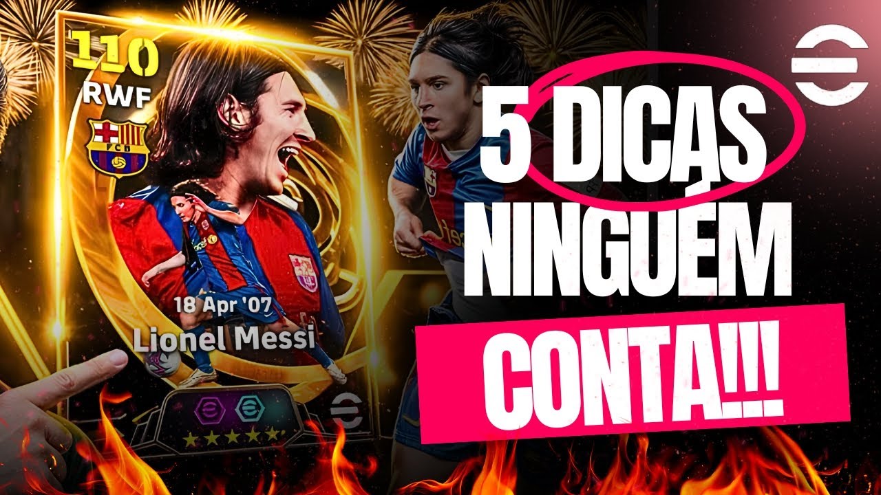 5 DICAS 🔥 que NINGU&Eacute;M CONTA para JOGAR MUITO MELHOR no eFootball 2026