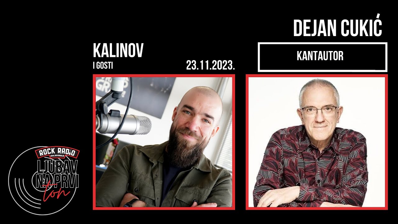 Ljubav na prvi ton: DEJAN CUKIĆ @@RockRadioBeograd(23/11/2023)
