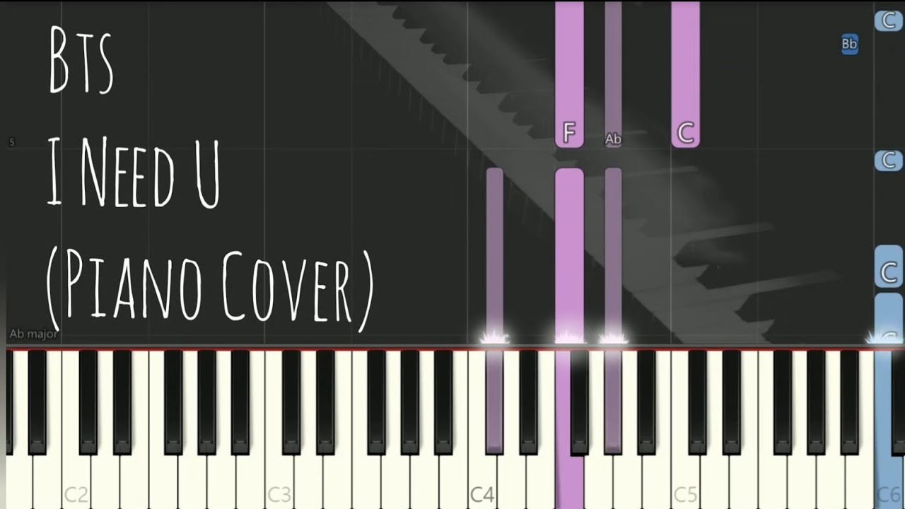 Bts 방탄소년단 - I Need U | Piano Pop Song Tutorial