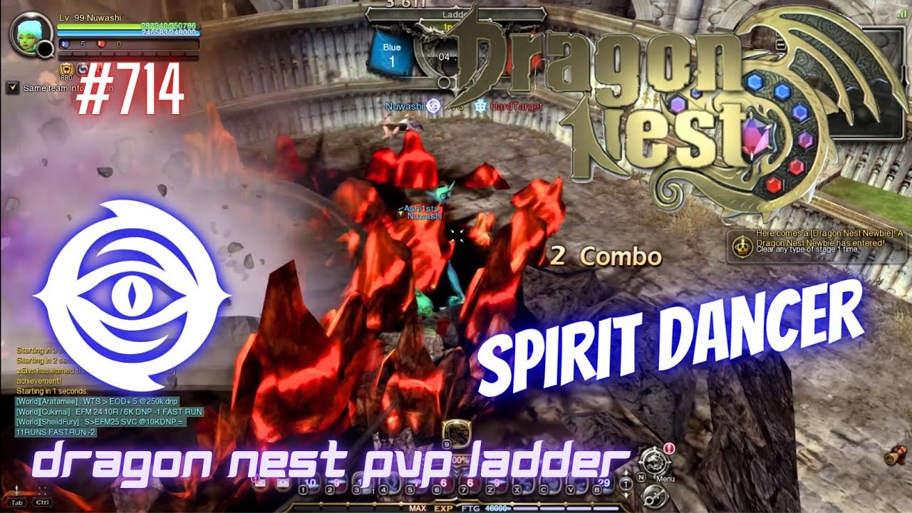 #714 Spirit Dancer PVP Ladder ~ God Game Dragon Nest