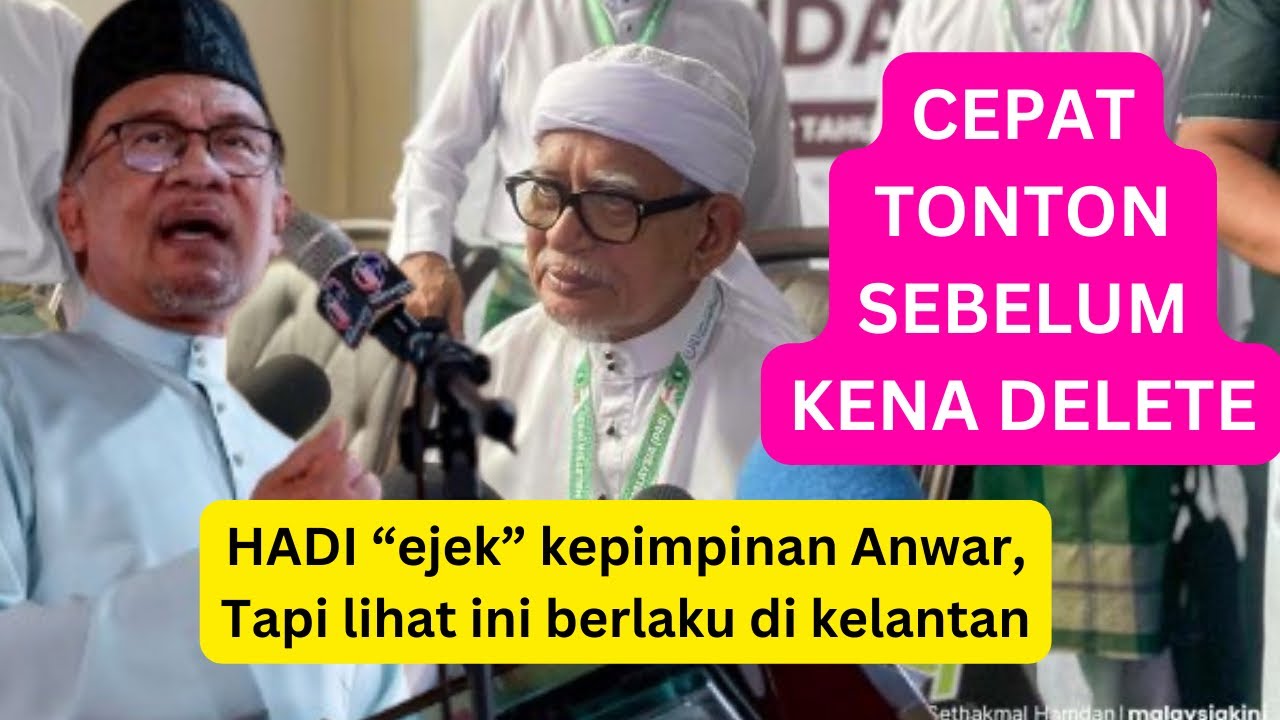 Hadi ejek kepimpinan ANWAR LEMAH, lihat ini jawapan ANWAR KEPADA HADI